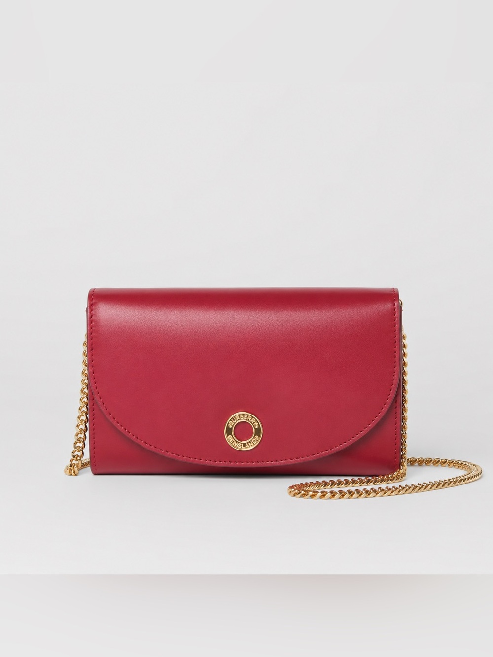 Burberry Red Leather Chain Shoulder/crossbody bag new
